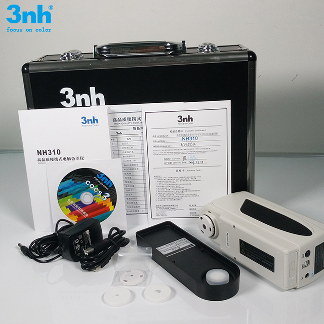 3nh قابل حمل تفاوت رنگ Colorimeter با 8mm 4mm دوربین دو دیافراگم با قرار دادن NH310