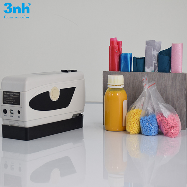 3nh NH310 رنگ قابل حمل Colorimeter با لوازم جانبی برای صابون بار و صابون مایع