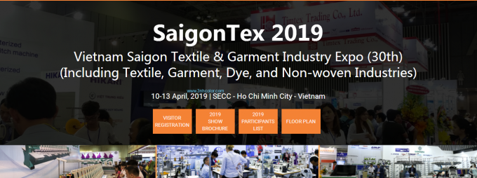 نمایشگاه صنایع نساجی و پوشاک سایگون ویتنام (سی امین) SaigonTex 2019